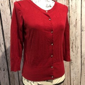 Express Design Studios red cardigan